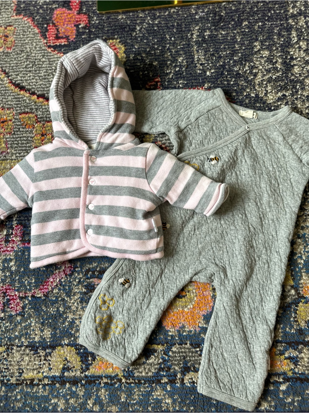 Burt's Bees newborn jacket and outfit